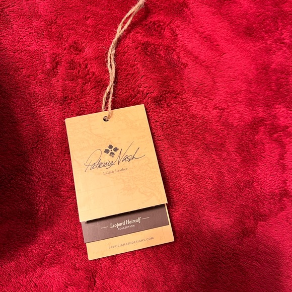 Patricia Nash Brown leather Cheetah print horse hair bag - Picture 7 of 12